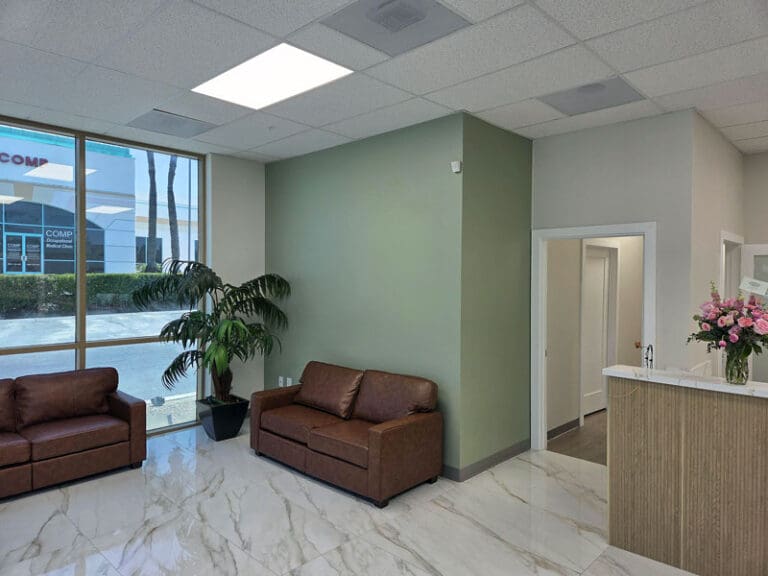 Waiting-room waiting room at Loma Linda Fertility & Wellness Center
