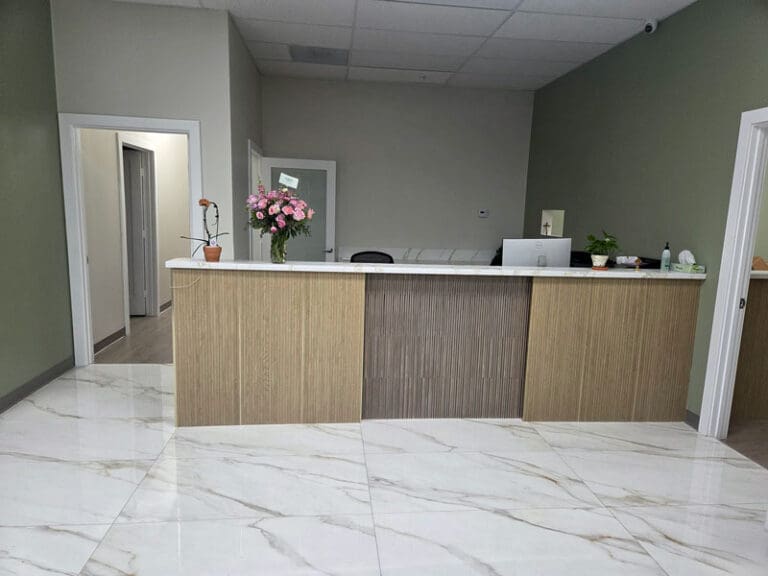 front-desk Front desk at Loma Linda Fertility & Wellness Center